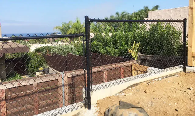 Black Chain Link Fences San Diego