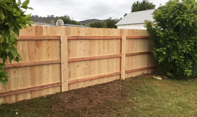 Wood Privacy Fencing Escondido