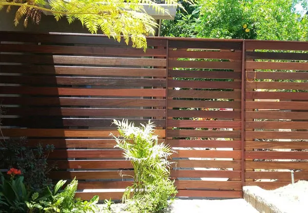 Custom IPE Wood Fence Installation in San Diego