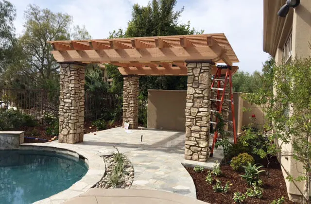 Residential Free Standing Pergola Installation